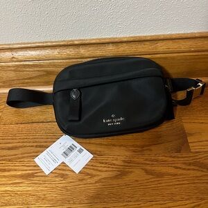 Kate Spade Black Nylon Belt Bag